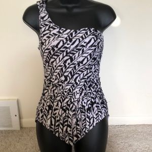 Fancy one piece bathing suit